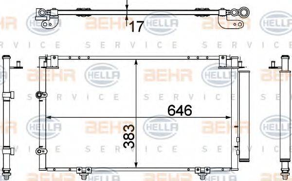 LEXUS 88460-06070 Конденсатор, кондиціонер