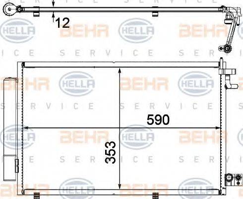 FORD 1 526 277 Конденсатор, кондиціонер