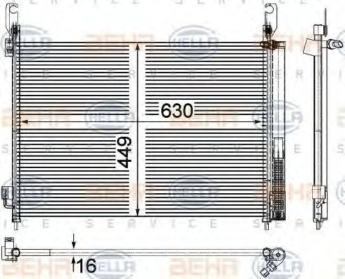 RENAULT 92 10 051 15R Конденсатор, кондиціонер