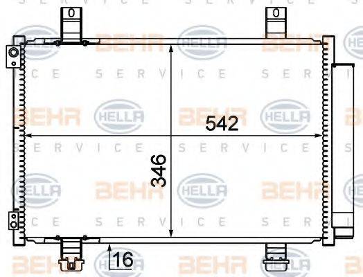 OPEL 4709214 Конденсатор, кондиціонер