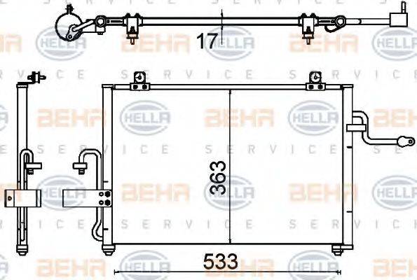 DAEWOO 96409666 Конденсатор, кондиціонер