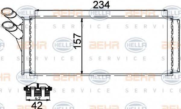 MAGNETI MARELLI 350218220003 Теплообмінник, опалення салону