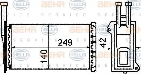 MAGNETI MARELLI 350218245003 Теплообмінник, опалення салону