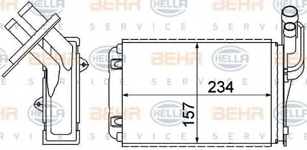 MAGNETI MARELLI 350218203003 Теплообмінник, опалення салону