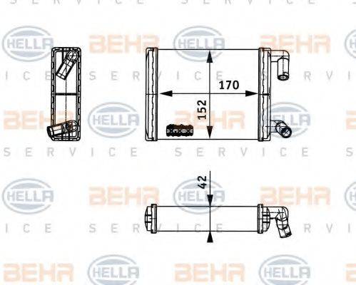 VALEO 812305 Теплообмінник, опалення салону
