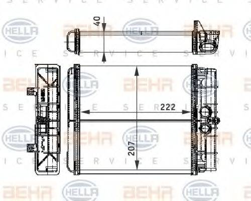MERCEDES-BENZ 002 835 66 01 Теплообмінник, опалення салону