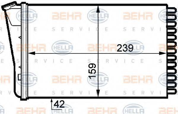 MAGNETI MARELLI 350218246003 Теплообмінник, опалення салону