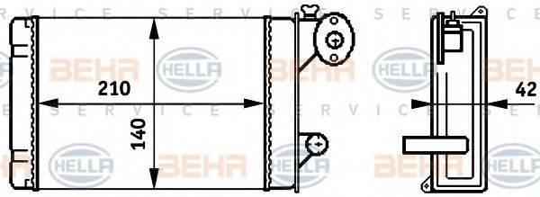AVA QUALITY COOLING KVW074 Теплообмінник, опалення салону