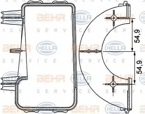 BEHR SERVICE 78109 Рамка