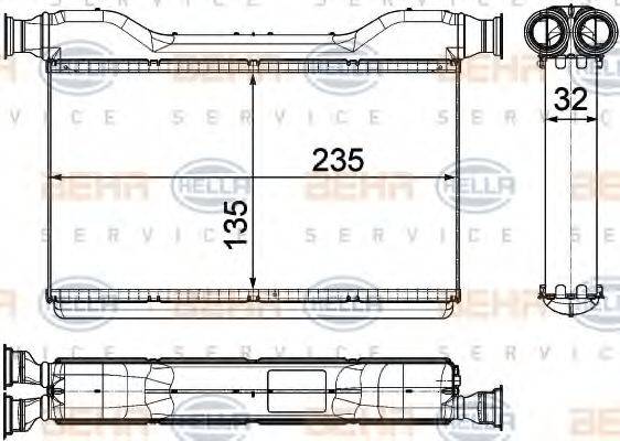 BMW 9 163 330 Теплообмінник, опалення салону
