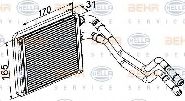 FORD 1 573 046 Теплообмінник, опалення салону