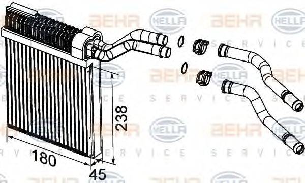 FORD 1 453 314 Теплообмінник, опалення салону