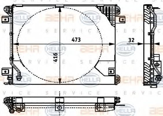 NISSENS 94286 Конденсатор, кондиціонер