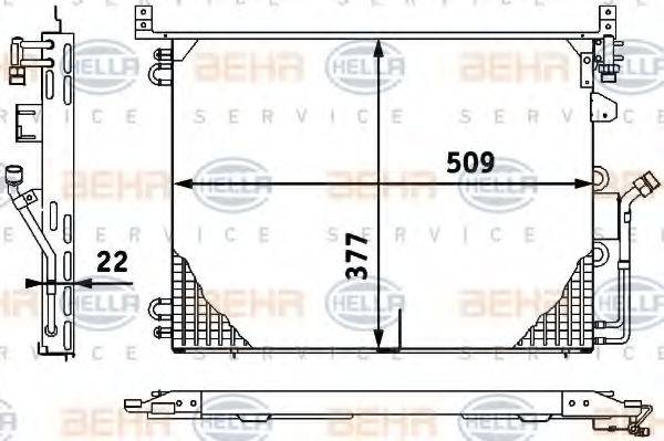 NRF 35021 Конденсатор, кондиціонер