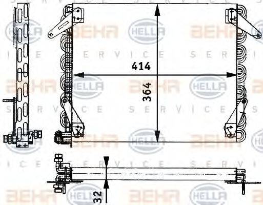 DELPHI DIESEL TSP0225636 Конденсатор, кондиціонер