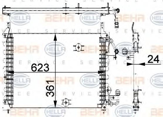 DAEWOO 96164823 Конденсатор, кондиціонер