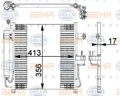 DELPHI DIESEL TSP0225521 Конденсатор, кондиціонер