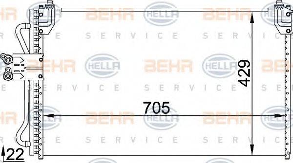 FORD 4 097 906 Конденсатор, кондиціонер