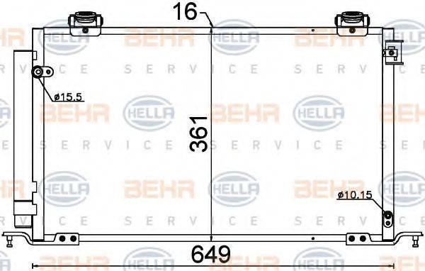DELPHI DIESEL TSP0225628 Конденсатор, кондиціонер