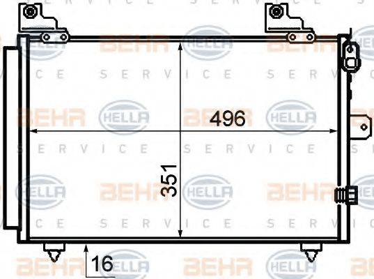 DELPHI DIESEL TSP0225550 Конденсатор, кондиціонер