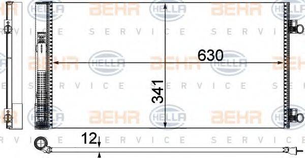 MINI 9 228 607 Конденсатор, кондиціонер