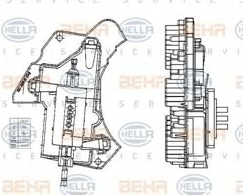BEHR 96190 Регулятор, вентилятор салону
