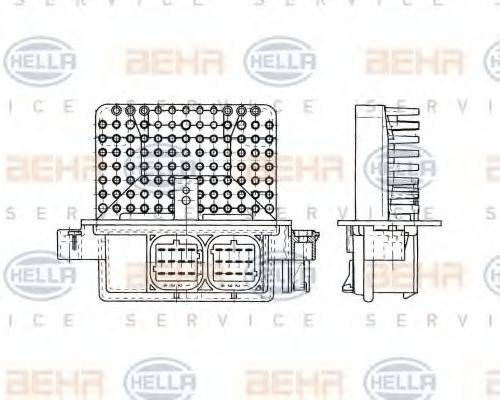 BEHR 10240 Регулятор, вентилятор салону