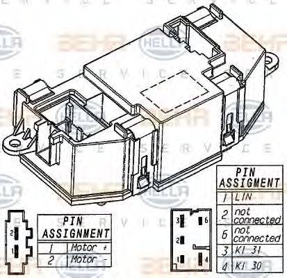 BEHR P1443 Регулятор, вентилятор салону