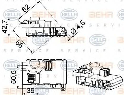 BEHR H1418 Регулятор, вентилятор салону