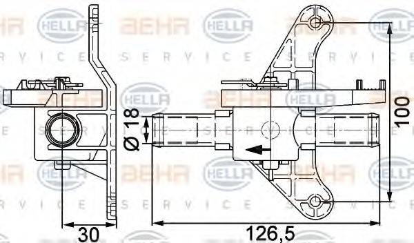 BEHR SERVICE 9006730 Регулюючий клапан охолоджувальної рідини