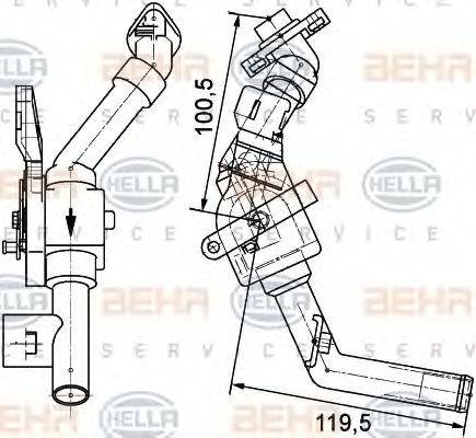 BEHR SERVICE 9006835 Регулюючий клапан охолоджувальної рідини