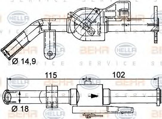 BEHR SERVICE 9006868 Регулюючий клапан охолоджувальної рідини