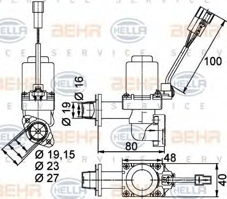 BEHR SERVICE 9007371 Регулюючий клапан охолоджувальної рідини