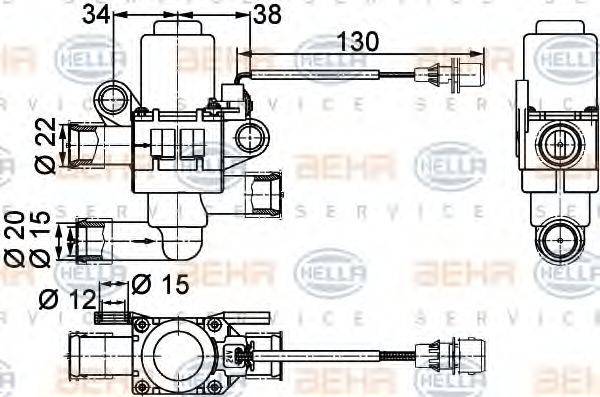 BEHR 92265 Регулюючий клапан охолоджувальної рідини