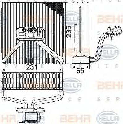 OPEL 68 45 626 Випарник, кондиціонер