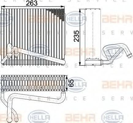 BEHR HELLA SERVICE H4671 Випарник, кондиціонер