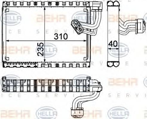 AUDI 8K1 898 191 A Випарник, кондиціонер