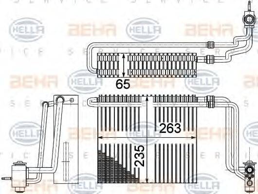 MERCEDES-BENZ 002 830 34 58 Випарник, кондиціонер