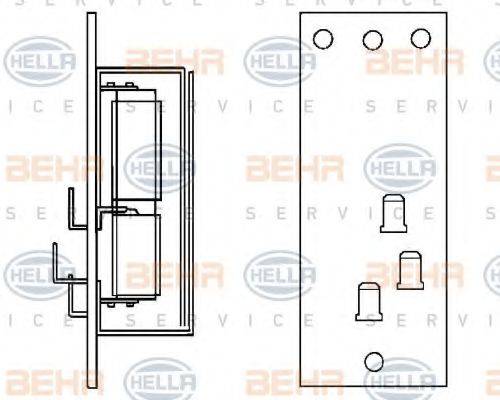 BEHR 9007302 Опір, вентилятор салону