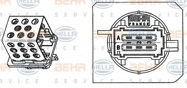 CITROEN 6450 EP Опір, вентилятор салону