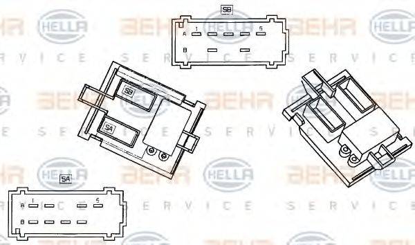 BEHR 41731 Опір, вентилятор салону