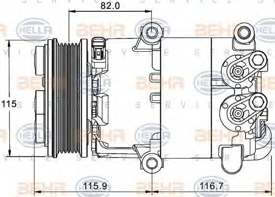 FORD 1791010 Компресор, кондиціонер