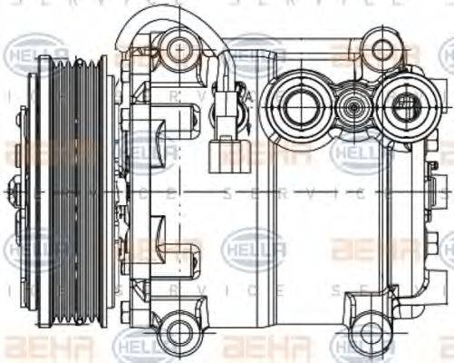 FORD 1 536 196 Компресор, кондиціонер