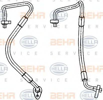FORD 1 505 592 Трубопровід високого тиску, кондиціонер