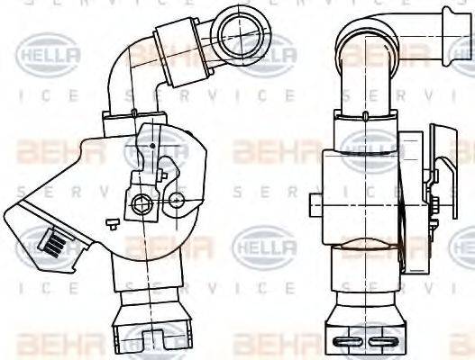 HELLA 9XL351341071 Регулюючий клапан охолоджувальної рідини