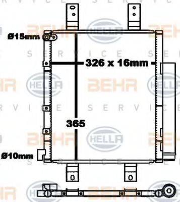 DAIHATSU 88450-B2010 Конденсатор, кондиціонер