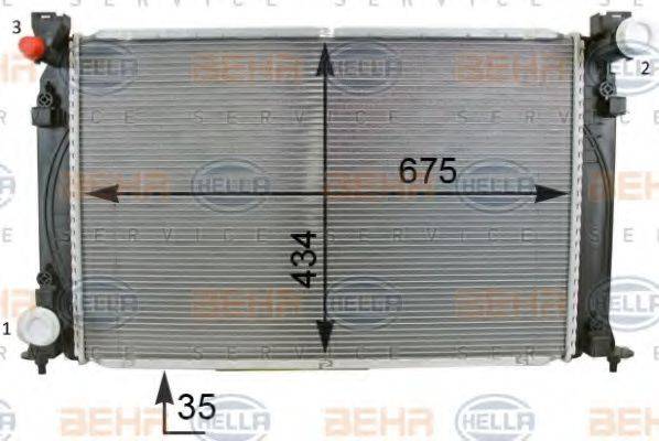AUDI 4F0 121 251 AC Радіатор, охолодження двигуна