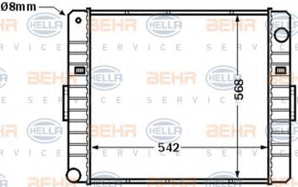 NRF 52128 Радіатор, охолодження двигуна