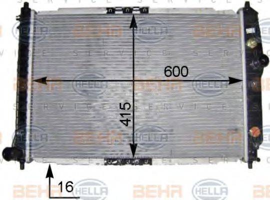 GENERAL MOTORS 5490779 Радіатор, охолодження двигуна