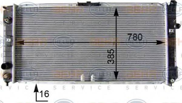 GENERAL MOTORS 9031060 Радіатор, охолодження двигуна